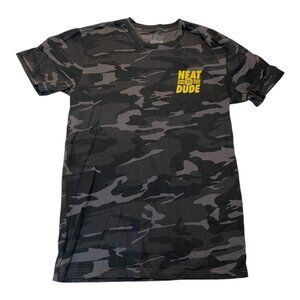 Neat Dude Camo Globe Tee - Size Small